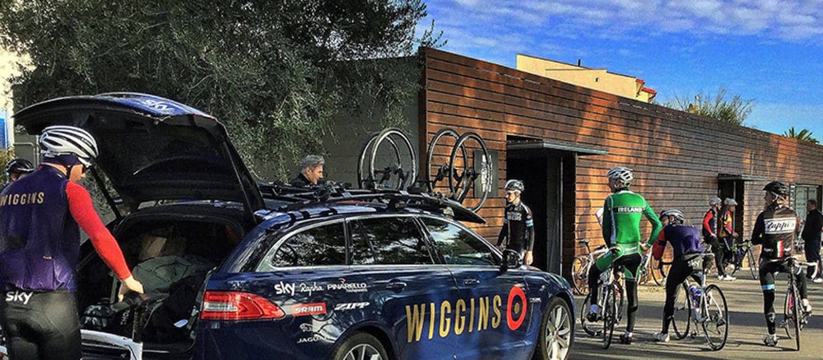 Team Wiggins riding out at Cambrils Sports Village
